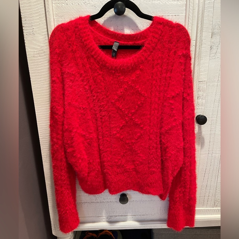 Red so soft sweater purchased from Francesca’s. XL